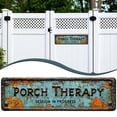 thumbnail image 2 of Porch Therapy Sign Metal Wall Decor for Patio Party Lounge, Flat Aluminum Plaque, 1 Pack, 17.7 x 5.9 In, 2 of 6