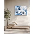 thumbnail image 5 of Blue White Floral Wall Art for Living Room,Canvas Picture Wall Decor for Bathroom Bedroom,Elegant Rustic Butterfly Botanical Painting Artwork for Office Kitchen Hallway Dining Room Home Decor 24"x32", 5 of 8