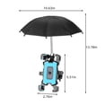 thumbnail image 2 of Soporte tipo paraguas para teléfono móvil - Rotación de 360° Accesorios para bicicleta y motocicleta Parasol portátil Mini sombrilla para bicicleta, 2 of 5