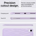 thumbnail image 6 of ELEHOLD Soft Case for iPad 10th Generation 10.9" 2022, with Ripple Design Slim Lightweight Shockproof Anti-Scratch Case for iPad 10th Gen 10.9 inch,Purple, 6 of 7