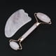 thumbnail image 3 of 2x Rodillo facial Gua Sha de cristal para todo el cuerpo, tablas de masaje raspadoras Gua Sha, color rosa Oro rosa, 3 of 7
