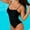 Black, variant on Sakmal One Piece Swimsuits for Women Plus Size Bathing Suit Sweetheart Black Vacation Womens Swimwear L
