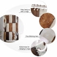 thumbnail image 6 of Abstract Cowhides Bathroom Curtain 78 Inch Shower Curtain with Hooks, Brown Beige Animal Fur Texture Waterproof Polyester Bath Curtain Washable Bathtub Curtain 72''x 78'', 6 of 6