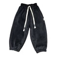 thumbnail image 3 of Kureaily Girls Lined Pants Winter Thermal Trousers For Kids Thickened Outdoor Sports Joggers Soft Warm Playwear With Built In Full Length Bottoms 3-4 Years, 3 of 3