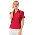 thumbnail image 6 of Jack Smith Women's Short Sleeve Moisture Wicking Athletic Golf Polo Shirts Tops & Tees Zipper closure, 6 of 9