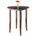 thumbnail image 2 of Fiona Round High Pub Table, Walnut finish, 2 of 7
