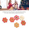 thumbnail image 3 of Wood Flower Buttons, Mixed Random Flower Vintage Wooden Buttons For DIY Clothing Accessories Sewing Craft, 3 of 8