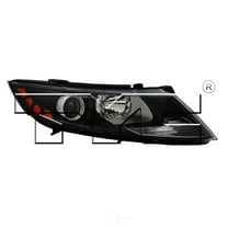 Halogen Headlight Headlamp for 11-11 Kia Optima Right Passenger Fits 2011 Kia Optima
