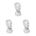 thumbnail image 1 of tamizeot Mannequin Head Female Model Props Cosmetic Bubble Display Rack Professional Holder Multifunctional Styrofoam Shelf Male 3Set, 1 of 6