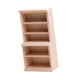 thumbnail image 1 of Estante de madera para libros de simulación Micro paisaje cocina sala de estar dormitorio vida escena muebles 1:12 accesorio de decoración, 1 of 9