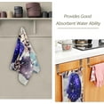 thumbnail image 2 of Silver Blue Christmas Balls Hand Towels 2 PCS, Winter Snow Kitchen Towel Ultra Soft and Highly Absorbent,Decorative Fingertip Face Towel for Bathroom Hotel, 28.3"x14.4", 2 of 5