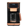 thumbnail image 1 of Haden Dual Brew 12 Cup Hot & Ice Programmable Digital Coffee Maker, Black/Copper, 1 of 9