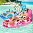 thumbnail image 1 of Pack de 2 sillas de piscina Pool Float FinduWill de gran tamaño para adultos, 1 of 5