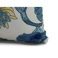 thumbnail image 2 of Simply Daisy, 16" x 16" Lotokoi, Floral Print Outdoor Pillow, Teal, 2 of 2