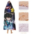 thumbnail image 4 of My Hero Academia Wearable Blanket Cloak Arctic Velvet Hooded Blanket Soft Fuzzy Hoodie Blanket Cape for Adults Kids 50"x60", 4 of 8