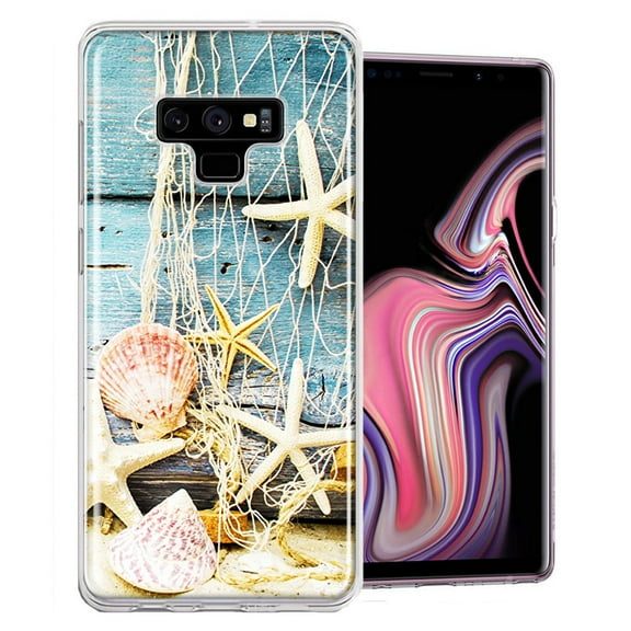 MUNDAZE For Samsung Galaxy Note 9 Starfish Net Design Double Layer Phone Case Cover