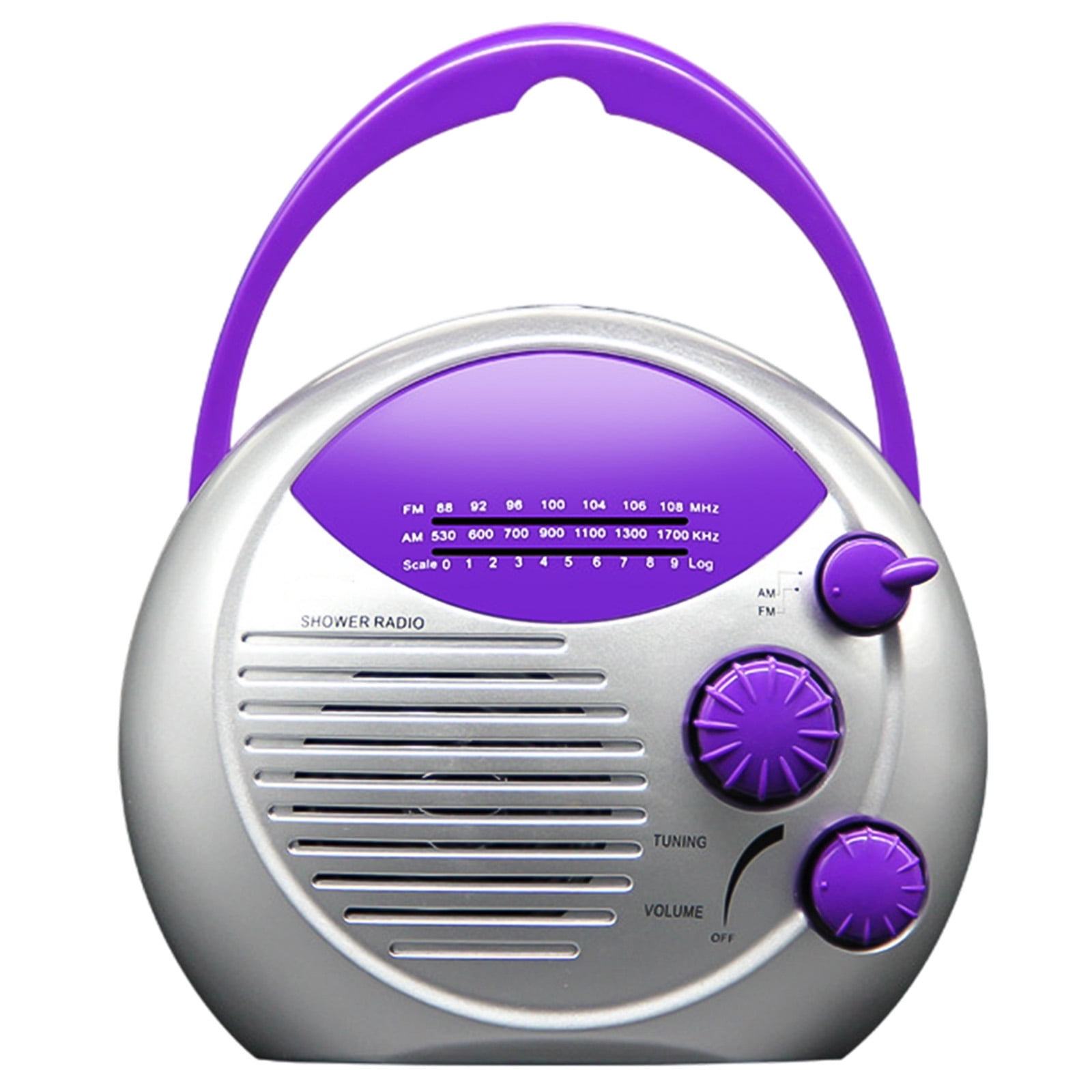 Bathroom Waterproof Radio Global Frequency Radio Purple Shower Radio