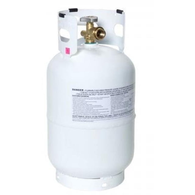 YSN Imports YSN10LB Cylindre de Gaz en Acier 10 lbs, Blanc