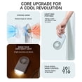 thumbnail image 4 of Handheld Mini USB Brushless Fan with LED Lamp 4 Speed Large Wind Portable 1200mAh Battery for Travel, 4 of 5