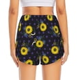 thumbnail image 2 of Rocae Sunflowers for Women's Athletic Shorts Quick Dry Workout Hiking Shorts With Pockets for Running, Yoga, Gym, Sports Small, 2 of 9