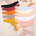 thumbnail image 4 of Unseamed G-string Thongs Women Not Show Thong Underwear Stretch Breathable Low Rise Bikinis Underwear T Back Panties, 4 of 8