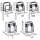 thumbnail image 2 of Detachable Storage Organizer Knives Pot Lid Chopping Board Drainer Holder Kitchen Flatware Organizing Stand Utensil Rack L Silver, 2 of 2