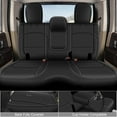 thumbnail image 2 of AOMSAZTO Custom Seat Covers for Jeep Wrangler 2018-2024 4Door Car Seat Covers for Jeep Wrangler Faux Leather Seat Protectors Full Set Black, 2 of 7