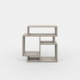 thumbnail image 3 of Ada Home Decor Furniture Light Mocha 2 Tier Schultz Modern Side Table, 3 of 5