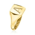 thumbnail image 3 of Ross-Simons Italian 14kt Yellow Gold Personalized Signet Ring, Women's, Adult, 3 of 5
