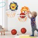 thumbnail image 1 of Juego de aro de baloncesto de dibujos animados para niños, para colgar en la pared, plegable, sin perforaciones, juego de tablero elevador para niños, juguetes deportivos de tiro, regalos, 1 of 8