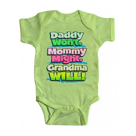 

Baby Grandma Will Bodysuit - Key Lime - 18M