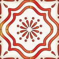 thumbnail image 6 of Mi Alma Floral Red Yellow Tile Stickers - Removable Vinyl 4x4, 24 pcs, 6 of 12