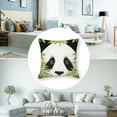 thumbnail image 5 of Chinese Panda Eating Bamboo Square Throw Pillow Covers Soft Coral Fleece Decorative Throw Pillow Covers Pillow Covera for Decor Sofa Living Room Bedroom, 5 of 7