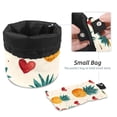 thumbnail image 4 of PhooArto Travel Cosmetic Bags Barrel Makeup Bag, Multifunctional Toiletry Bucket Bags Round Organizer Storage Pocket, Pineapple Love Hearts Pattern, 4 of 6