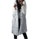 thumbnail image 1 of Chaquetas para mujer Faux-FurGilet chaleco sin mangas cuerpo Color sólido con capucha chaqueta larga abrigo prendas de vestir exteriores Odeerbi  ODB-3, 1 of 7