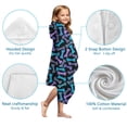thumbnail image 7 of Dog Bones Hooded Bath Towel，50"x30" for Ages 3 To 12 Kids, Quick Dry Lightweight Soft Microfiber Hood Beach Towel Cover Up for Kids, 7 of 7
