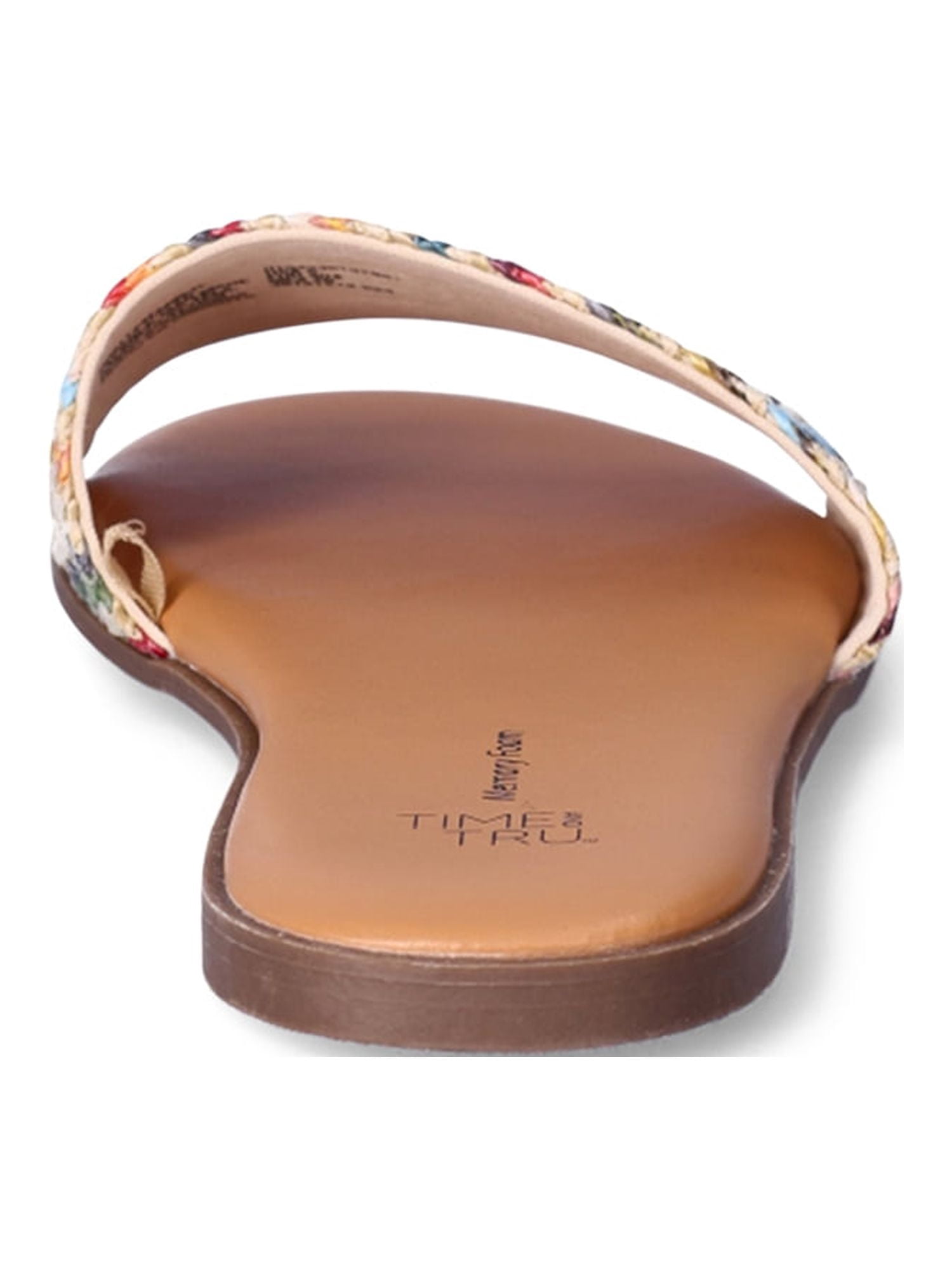 Time and Tru Women's Woven Slide Sandals
