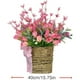 thumbnail image 3 of Corona de flor de tulipán artificial | Cesta de flores de imitación primavera verano de 40 cm | Decoración para colgar en la pared de la puerta del hogar | Decoración del lugar de la boda en, 3 of 9