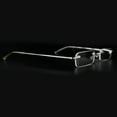 thumbnail image 7 of Pen holder Frameless Silver Reading Glasses +1.50 Small Rectangle Presbyopic Glasses Rimless Metal Business Readers with Case, 7 of 7