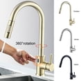 thumbnail image 3 of Sensor Kitchen Faucets Infrared Sensor Touchless One-Handle Pulldown Kitchen 304 Stainless Faucet,Adjustable Hot and Cold Water, 1/2 Universal Thread, 3 of 4