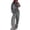 Black, variant on Kixjoy Sweatsuits Women 2 Piece Outfit Plus Size Casual Long Sleeve Sweatsuits Athletic Warm Wide Leg Pant 2 Piece Striped Fall Womens Clothing, Gray L