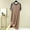 Khaki, variant on Nightgown for Women Color Block Short Sleeve Stretchy Sleep Dress Raglan Sleeve Loose Fit Nightshirt
