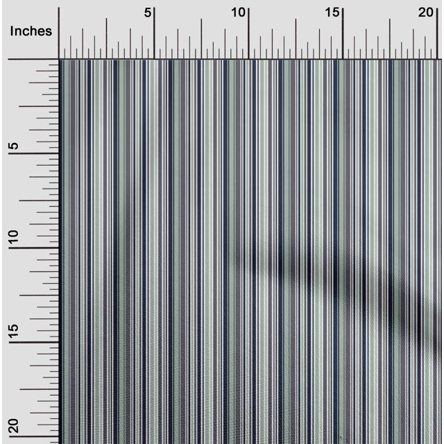 oneOone Polyester Lycra Fabric Multicolor Stripe Print Sewing Fabric BTY 56 Inch Wide