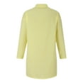 thumbnail image 4 of Womens V-Neck Solid Color Shirts Mid-Length Tops Long-Sleeve V-Neck Tops/Shirts, 4 of 6
