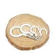thumbnail image 4 of Paquete de 70 ganchos pequeños para tazas, color blanco, para exteriores, para colgar luces de cadena, para patio, de madera, con tornillos, para colgar tazas de café en el techo, para uso en casa,, 4 of 5