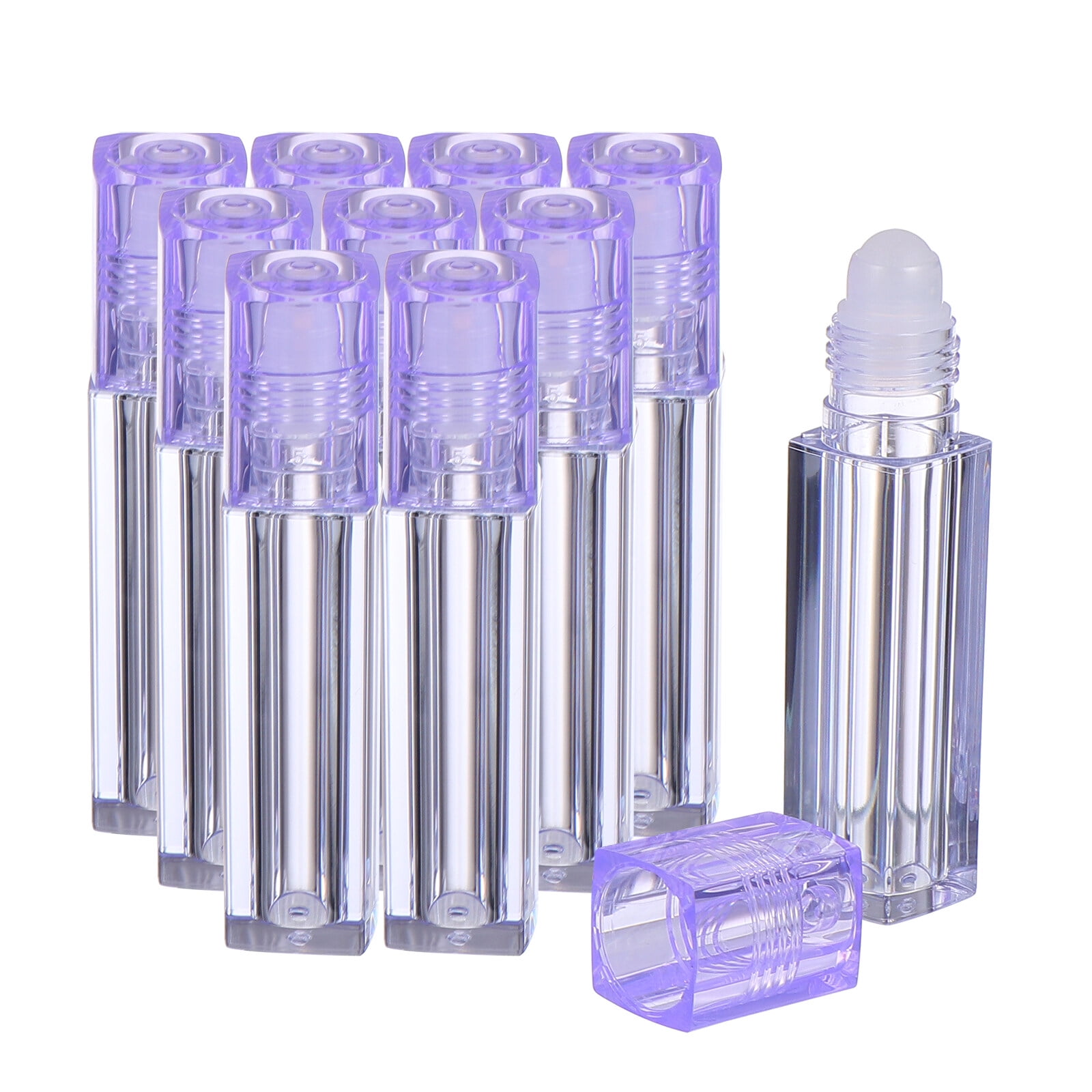 10pcs Plastic Roller Bottle Essential Oil Bottle Rollon Bottle Lip