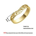 thumbnail image 5 of Midi Thumb Stainless Steel Ring V Band Chevron Plain Heart Rings Valentine's Day Gift, 5 of 5