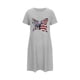 thumbnail image 5 of Camisón corto de talla grande para mujer, camisón de manga corta con estampado de pecho a la moda, camisón para mujer, 5 of 7