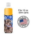 thumbnail image 4 of Newfoundland Winter Snowflakes Holiday Ultra Hugger for slim cans, 4 of 6