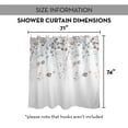 thumbnail image 7 of Creative Products Blue Brown Falling Branches 71x74 Shower Curtain, 7 of 7